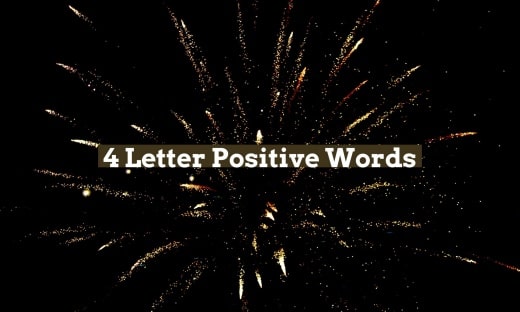 4 Letter Positive Words