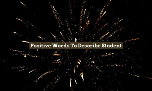 Positive Words To Describe Student