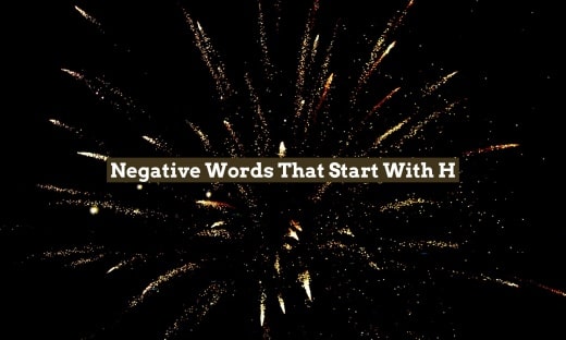 Negative Words That Start With H