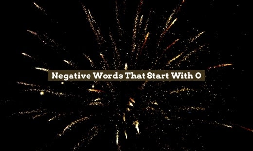 Negative Words That Start With O