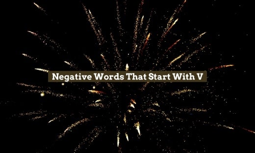 Negative Words That Start With V